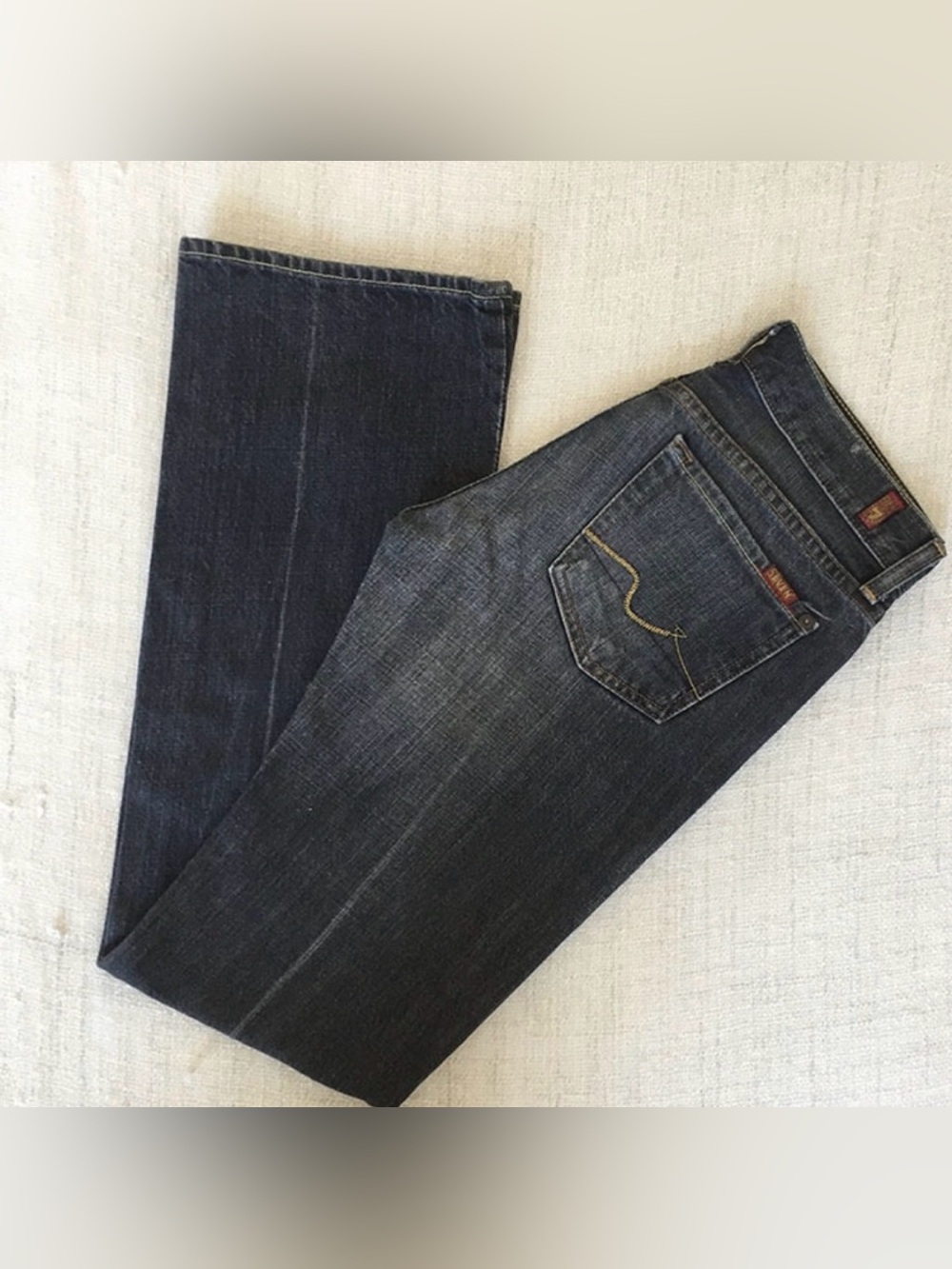 7 For All Mankind Women's Boot Cut Jeans in Dark Indigo